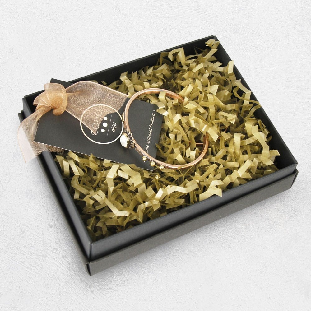 Coho Objet-Coho Tılsım Sedef Taşlı & Dokulu & çiçek Motifli El İşleme Bakır Bileklik Seti-COHO Tılsım Takılar-3-Milagron.com