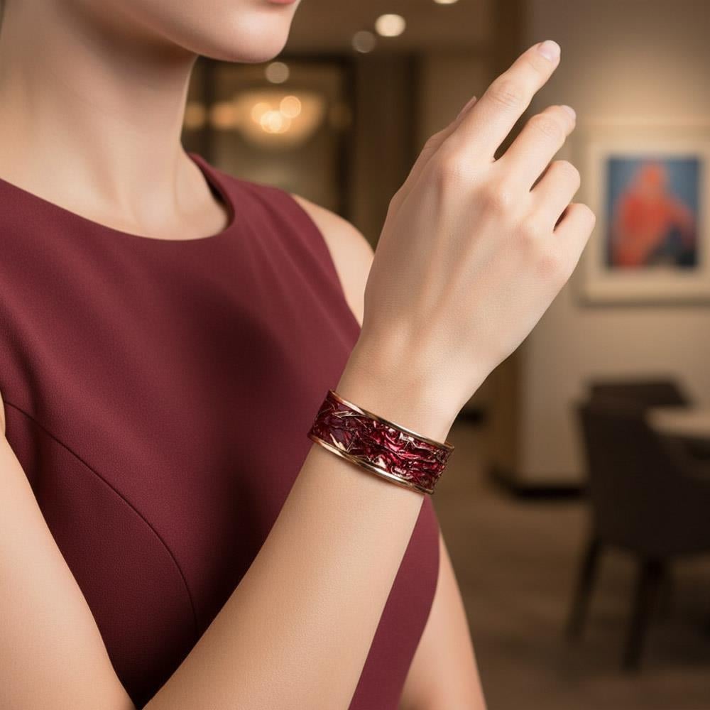 Coho Objet-Coho Velvet Passion Renkli Bakır Bileklik-COHO Tılsım Takılar-5-Milagron.com