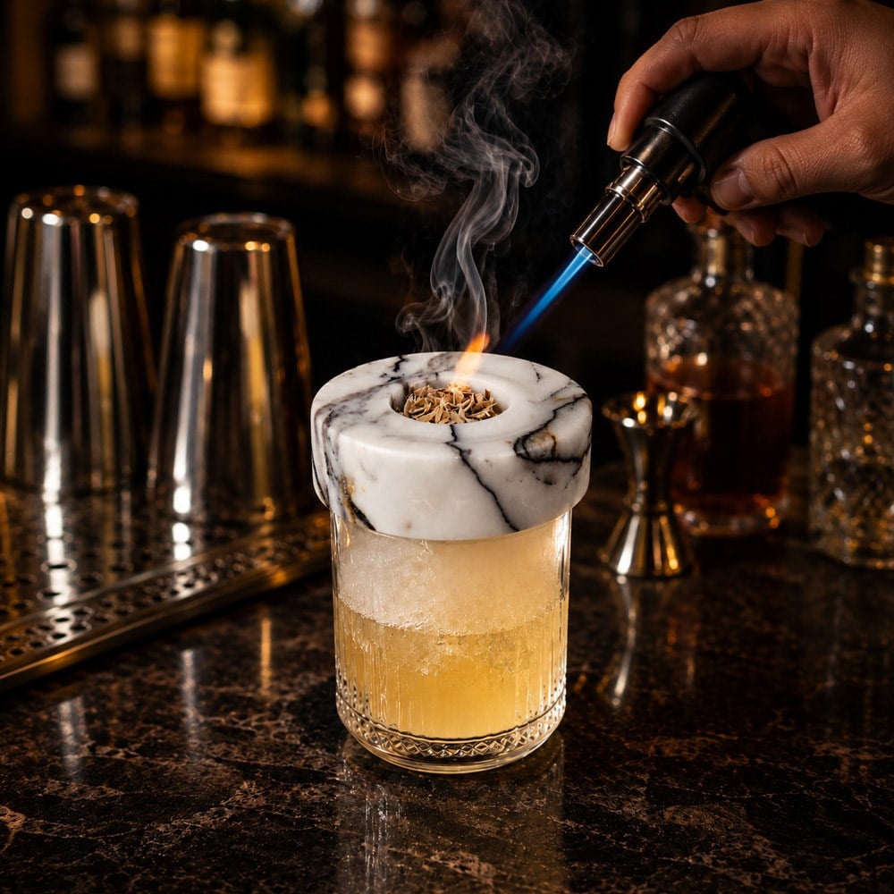 Crystal Kokteyl Tütsüleme Coctail Smooker Bar Aksesuarı