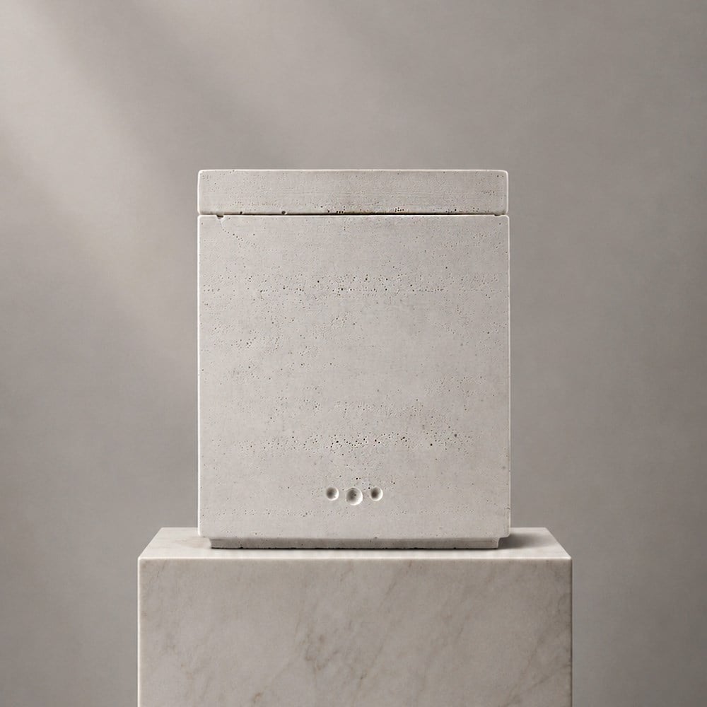 Sandal Ağacı Kokulu Beton Kaseli Mum, 4 Fitilli - 7