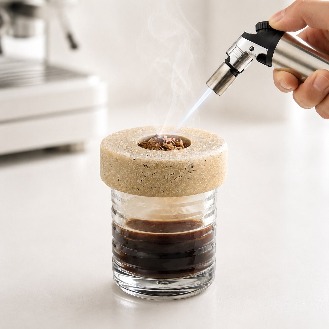 Travertine Kahve Tütsüleyici Coffee Smooker Barista Aksesuar