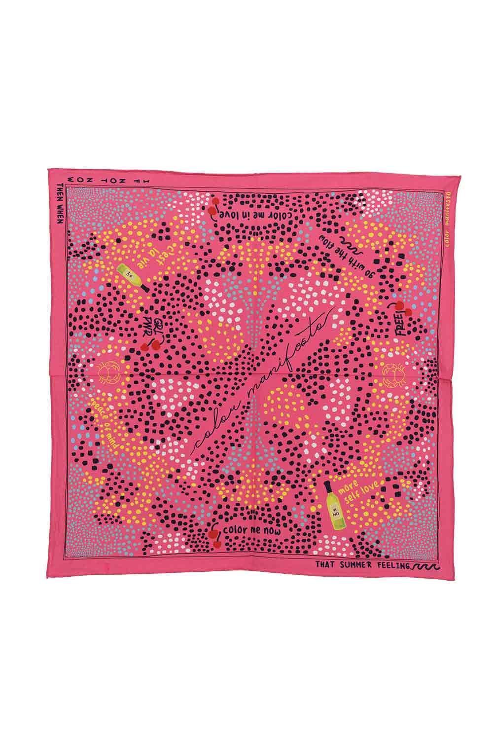 Color Manifesto-Color Me In Love Bandana & Fular-Şal & Fular-1-Milagron.com