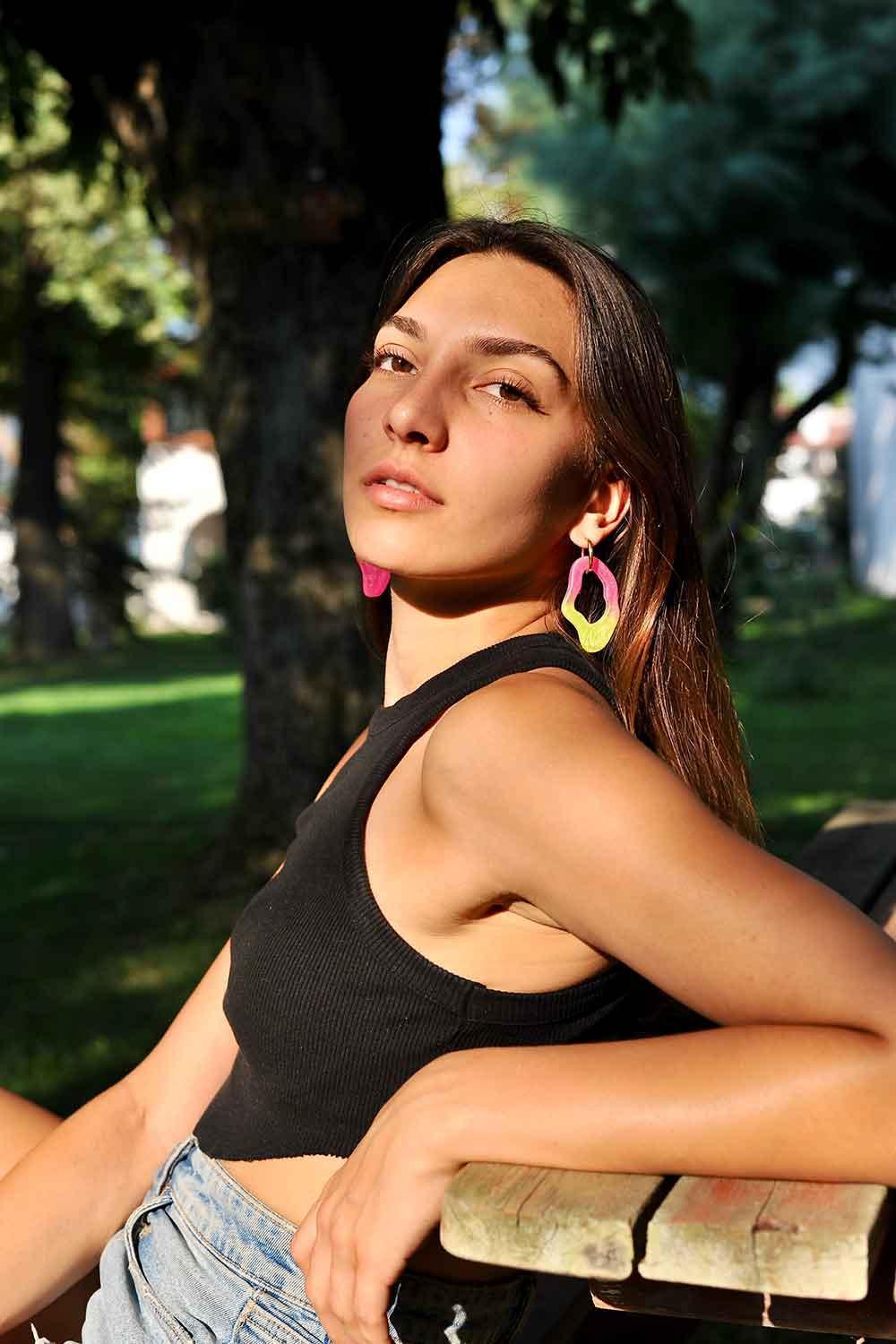 Color Manifesto-Ear Candy Big No.5 Küpe-Küpe-2-Milagron.com