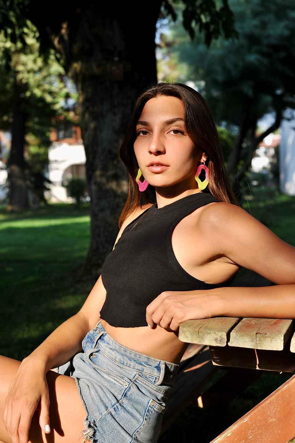 Color Manifesto-Ear Candy Big No.5 Küpe-Küpe-3-Milagron.com