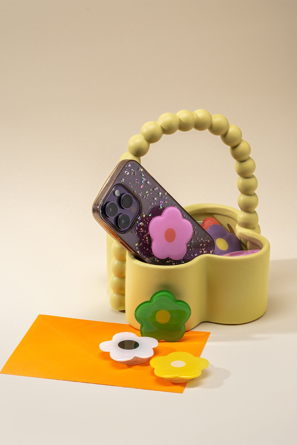 Color Reflect-Daisy Telefon Tutucu (popsocket)-Telefon Tutucu-5-Milagron.com