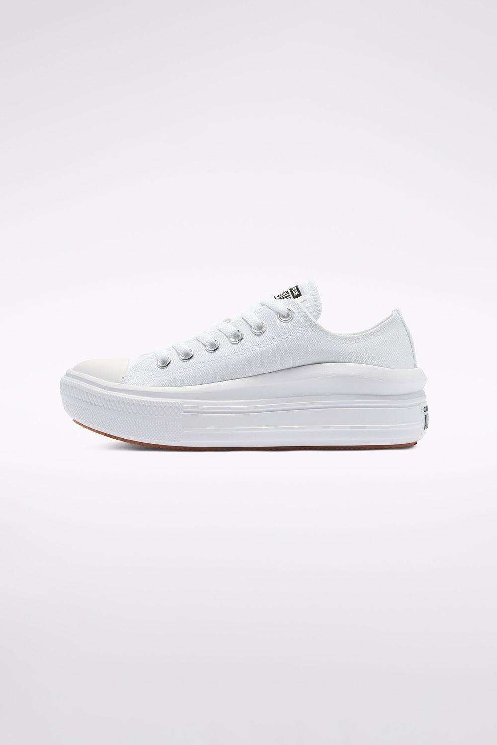 Converse-Canvas Color Chuck Taylor All Star Move White/White/White-Sneakers-3-Milagron.com