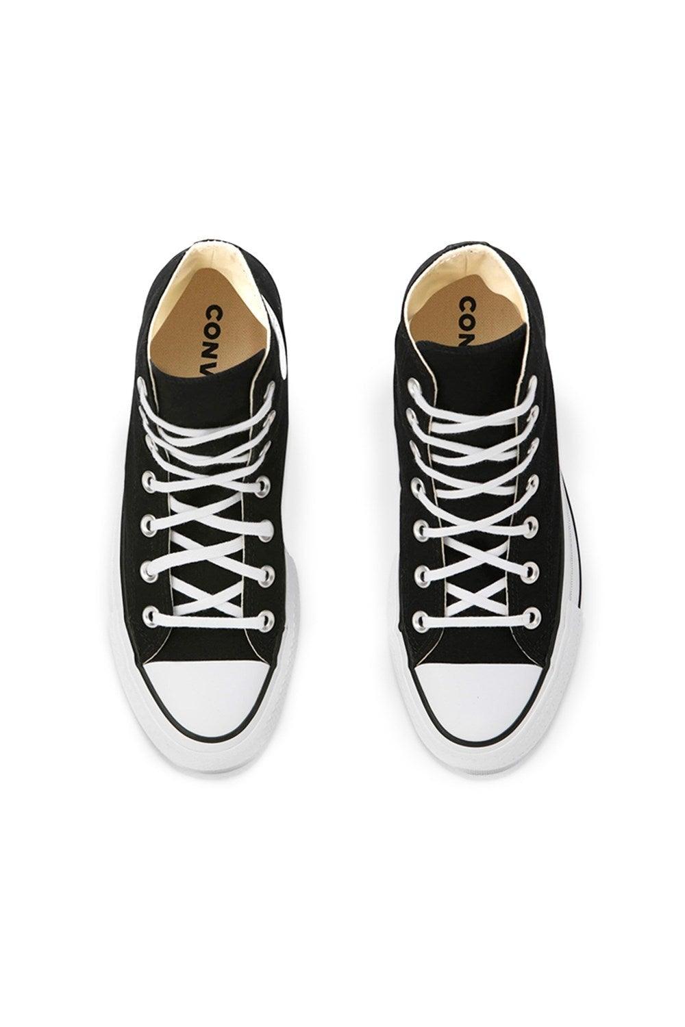 Converse-Canvas Platform Chuck Taylor All Star Hi Black/White/White-Sneakers-2-Milagron.com
