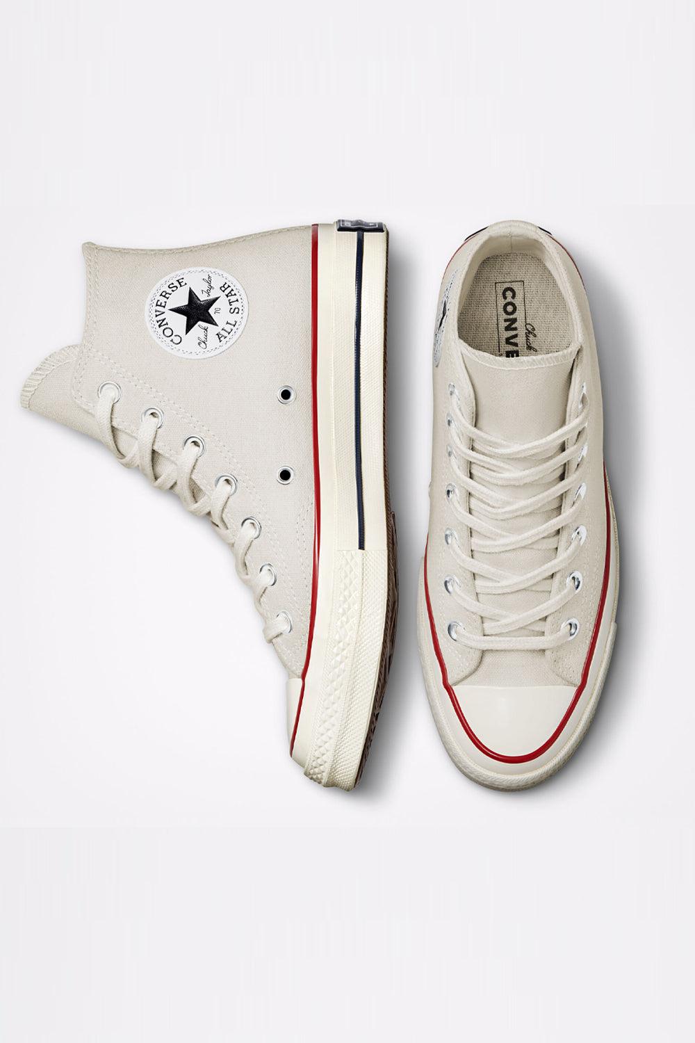 Converse-Chuck 70 Classic High Top Parchment/Garnet/Egret-Sneakers-4-Milagron.com