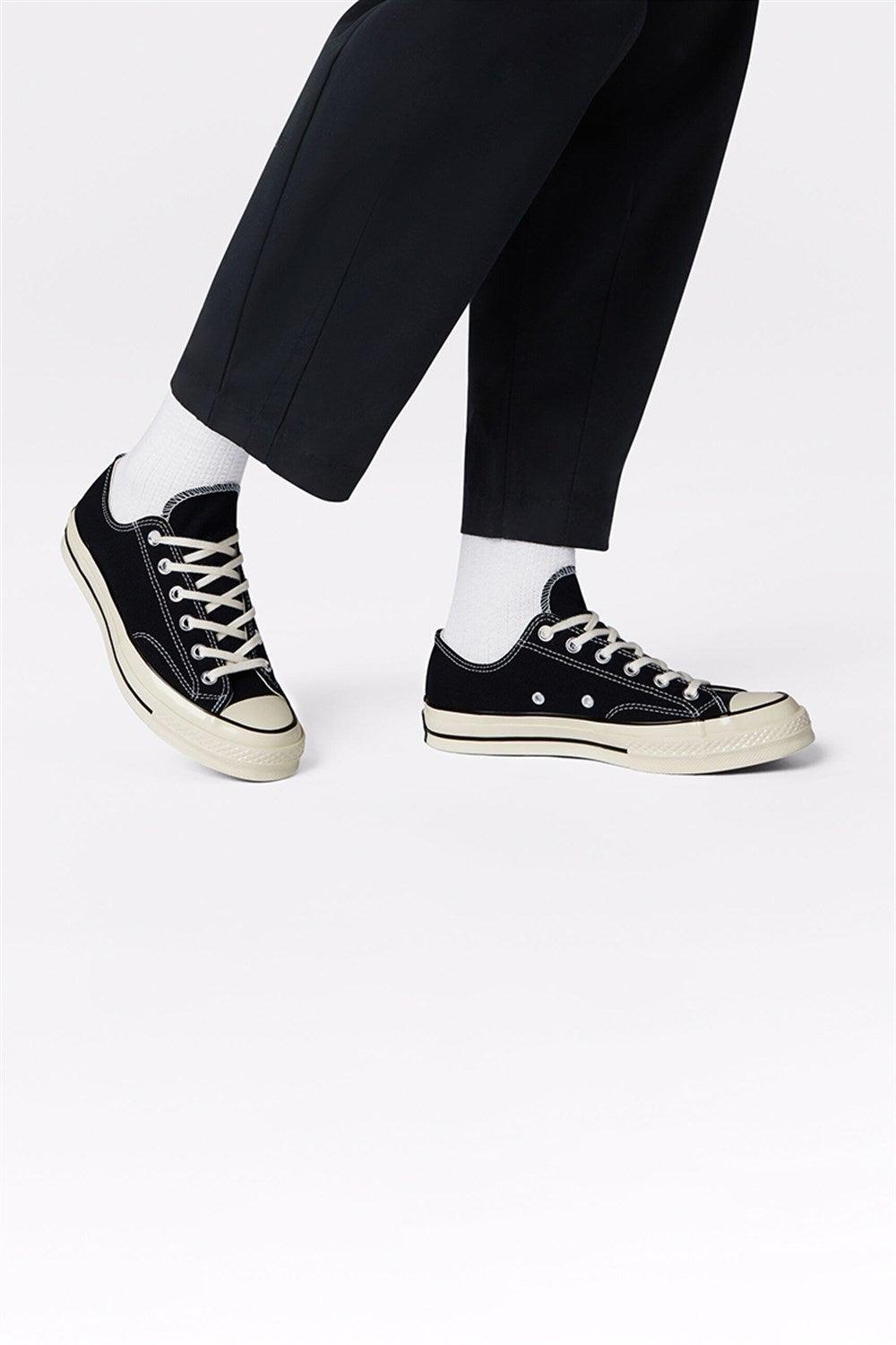 Converse-Chuck 70 Classic Low Top Black/Black/Egret-Sneakers-7-Milagron.com