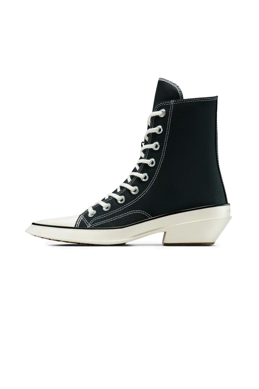 Converse-Chuck 70 Deluxe Pointed Topuklu Kanvas Siyah Kadın Topuklu Ayakkabı-Topuklu Ayakkabı-2-Milagron.com