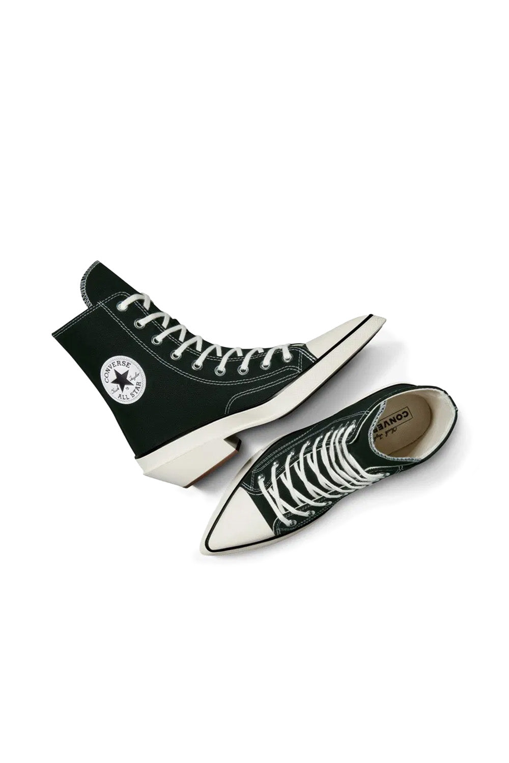 Converse-Chuck 70 Deluxe Pointed Topuklu Kanvas Siyah Kadın Topuklu Ayakkabı-Topuklu Ayakkabı-4-Milagron.com