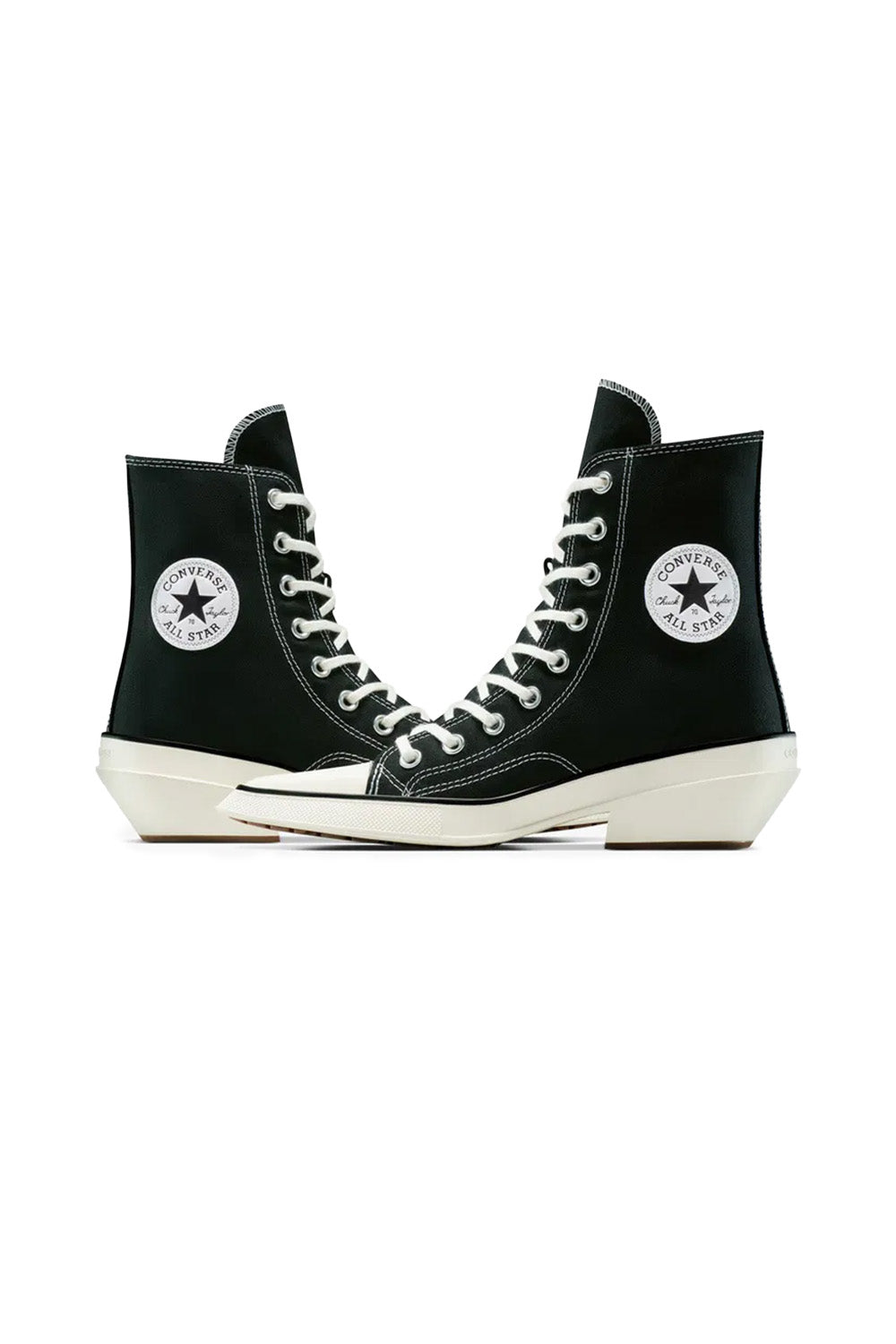 Converse-Chuck 70 Deluxe Pointed Topuklu Kanvas Siyah Kadın Topuklu Ayakkabı-Topuklu Ayakkabı-6-Milagron.com