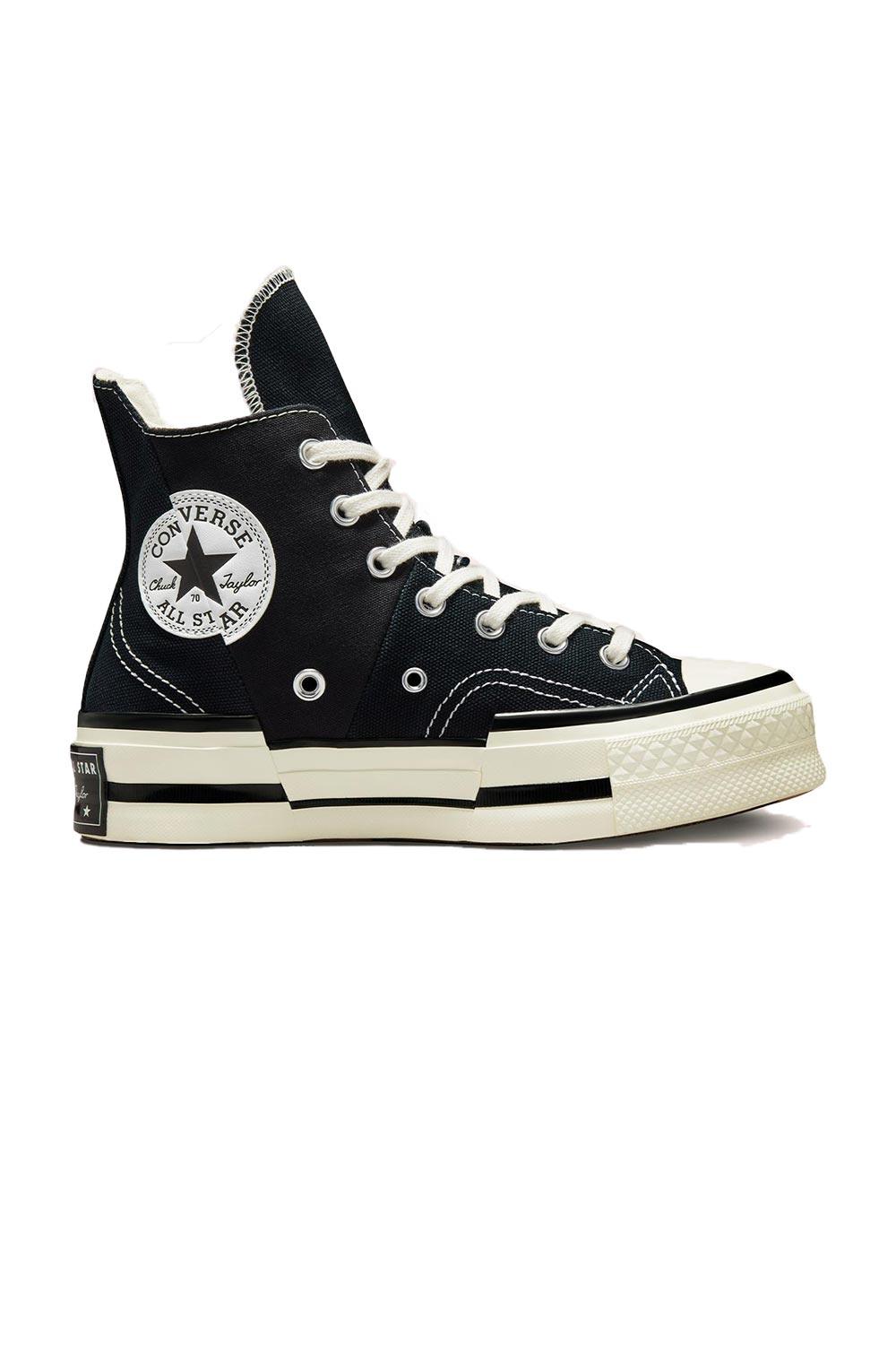 Converse-Chuck 70 Plus Hi Canvas Black/Egret-Sneakers-1-Milagron.com