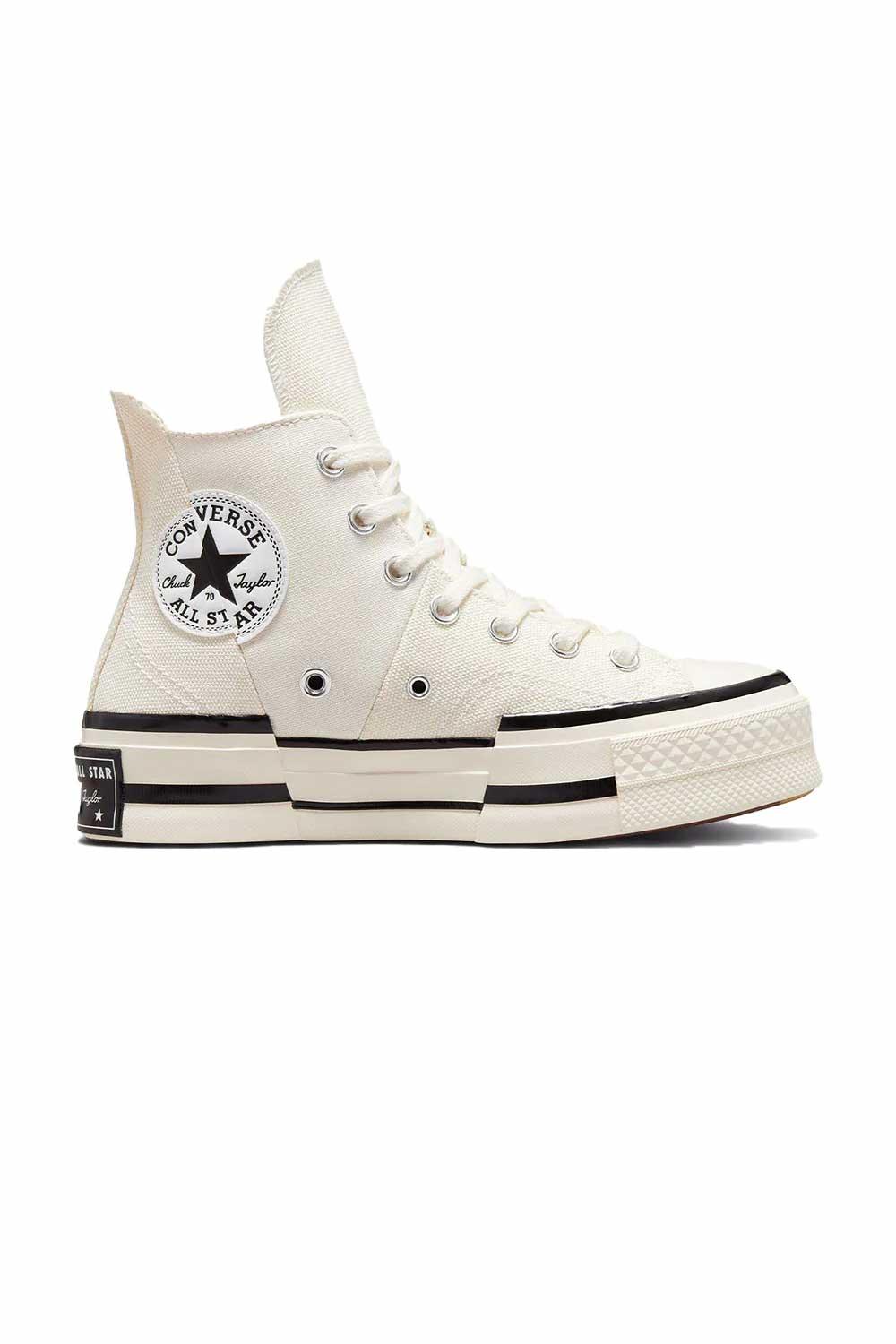 Converse-Chuck 70 Plus Hi Canvas Egret/Black-Sneakers-1-Milagron.com