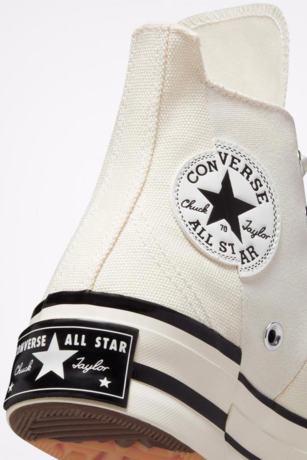 Converse-Chuck 70 Plus Hi Canvas Egret/Black-Sneakers-2-Milagron.com