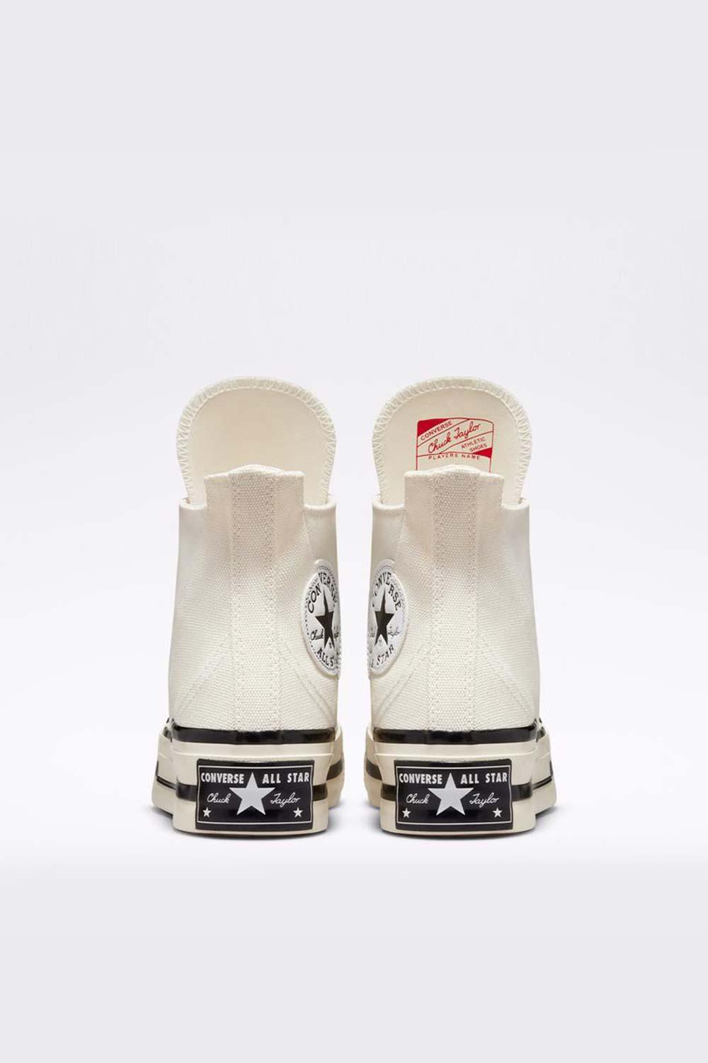 Converse-Chuck 70 Plus Hi Canvas Egret/Black-Sneakers-3-Milagron.com