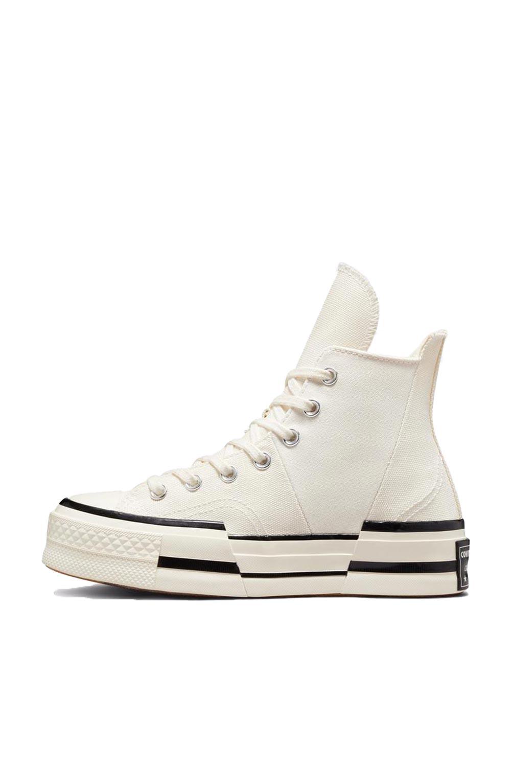 Converse-Chuck 70 Plus Hi Canvas Egret/Black-Sneakers-5-Milagron.com