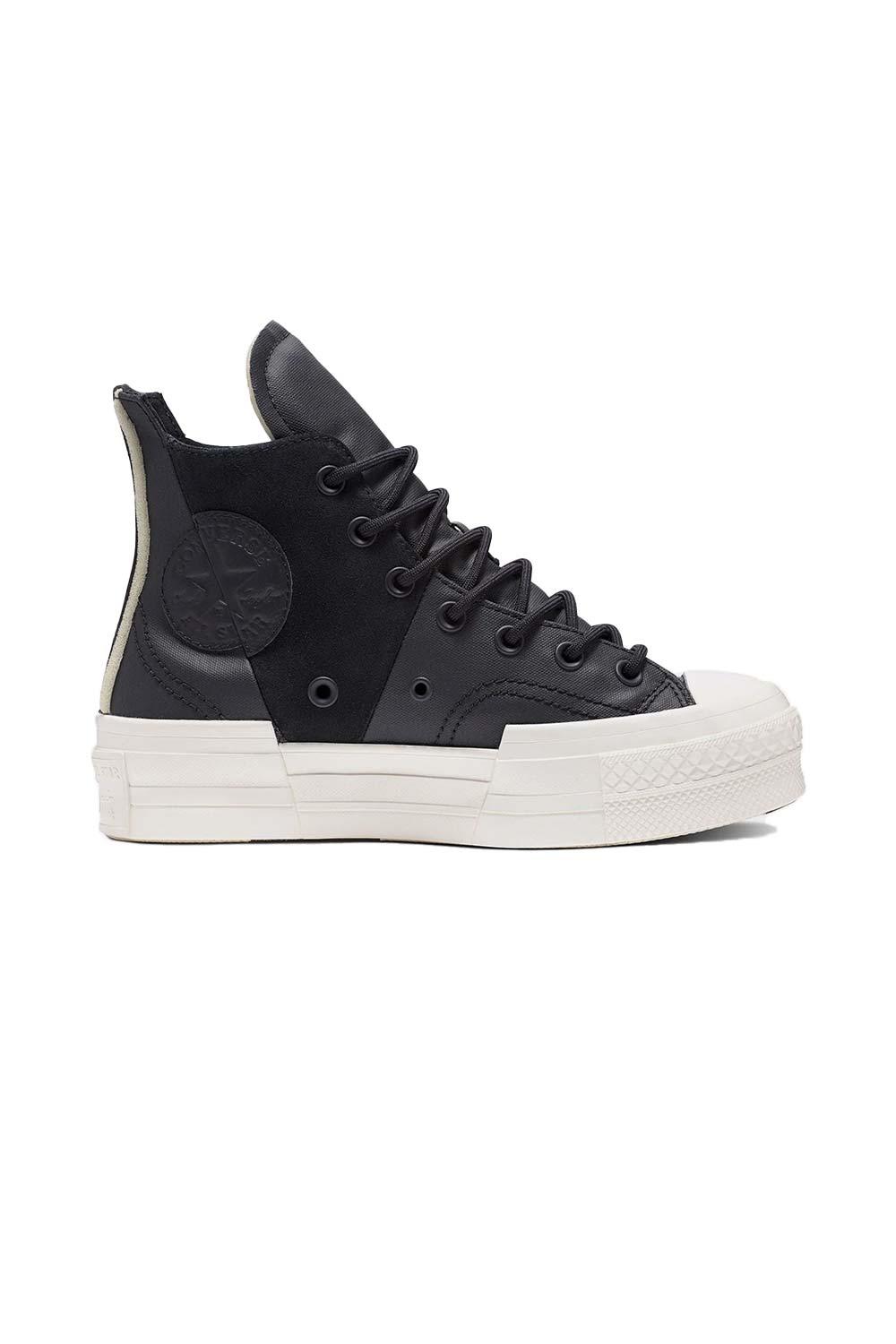 Converse-Chuck 70 Plus Mixed Material Black-Sneakers-1-Milagron.com