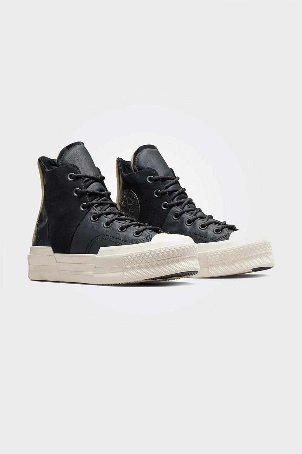 Converse-Chuck 70 Plus Mixed Material Black-Sneakers-2-Milagron.com