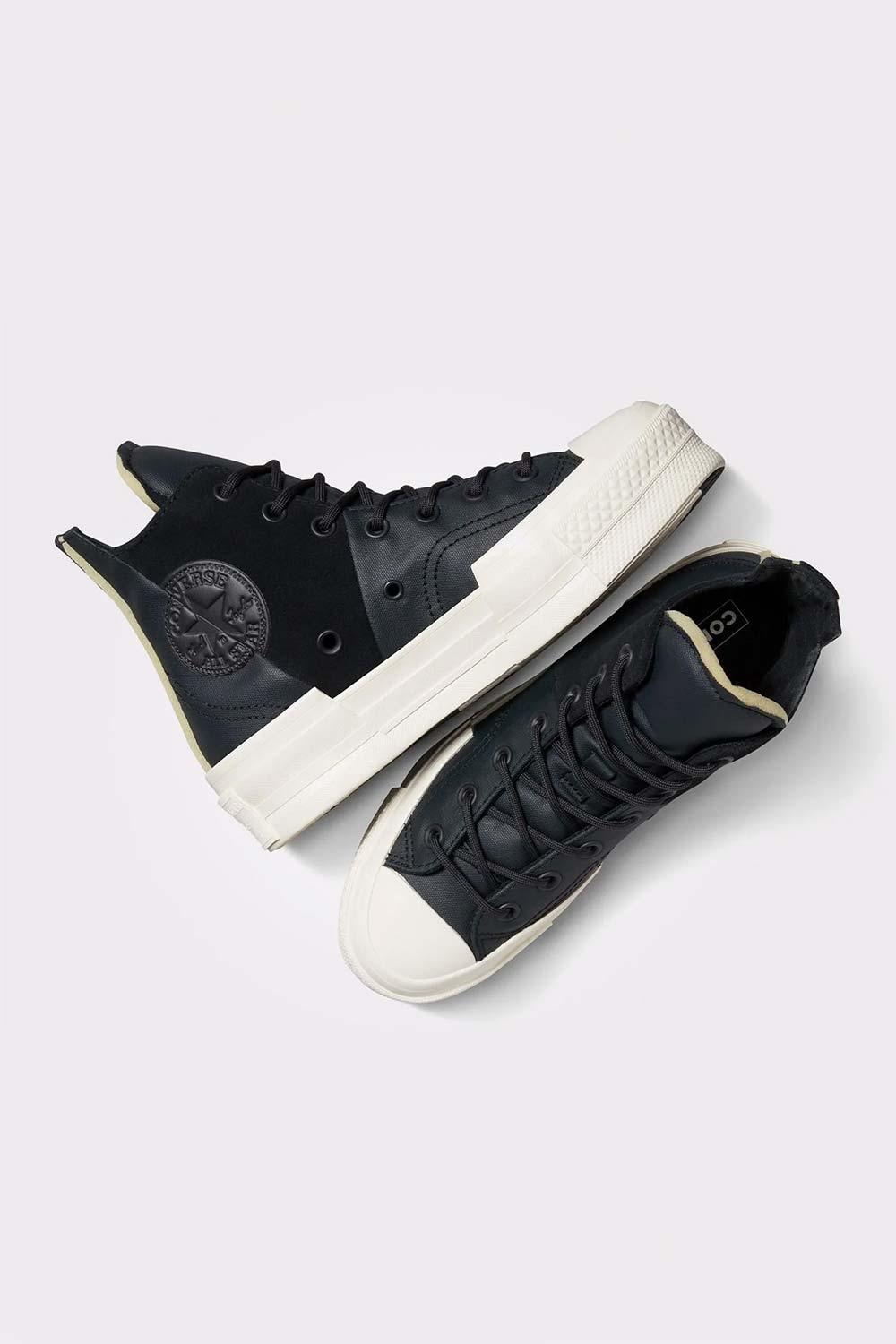 Converse-Chuck 70 Plus Mixed Material Black-Sneakers-3-Milagron.com