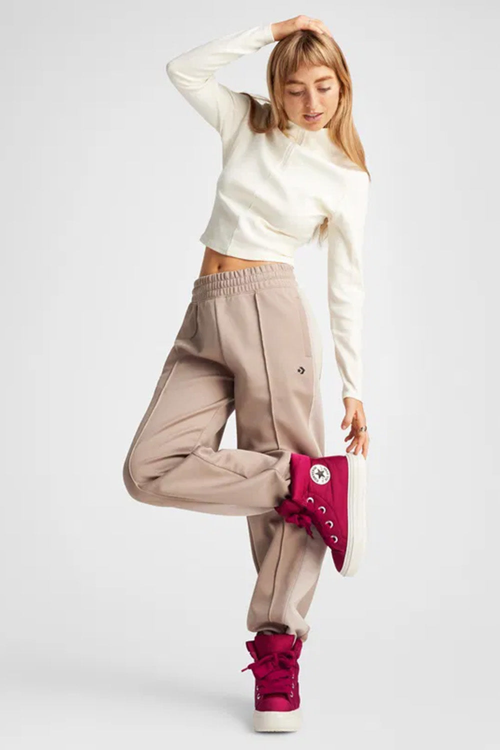 Converse-Chuck Taylor All Star Elements Kadın Elyaf Dolgulu Pembe Bot-Bot-9-Milagron.com