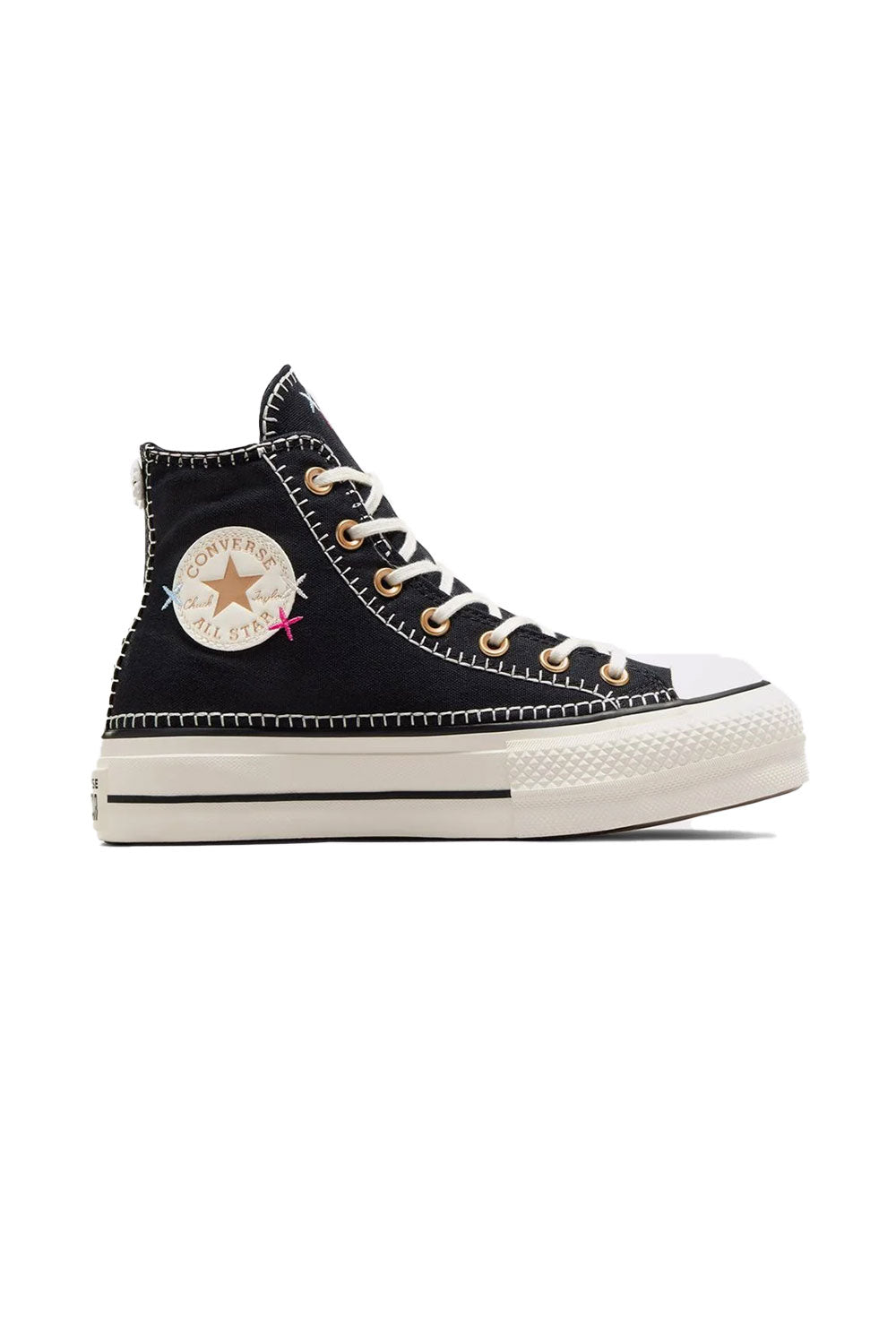 Converse-Chuck Taylor All Star Lift Black/Egret/Gold-Sneakers-1-Milagron.com
