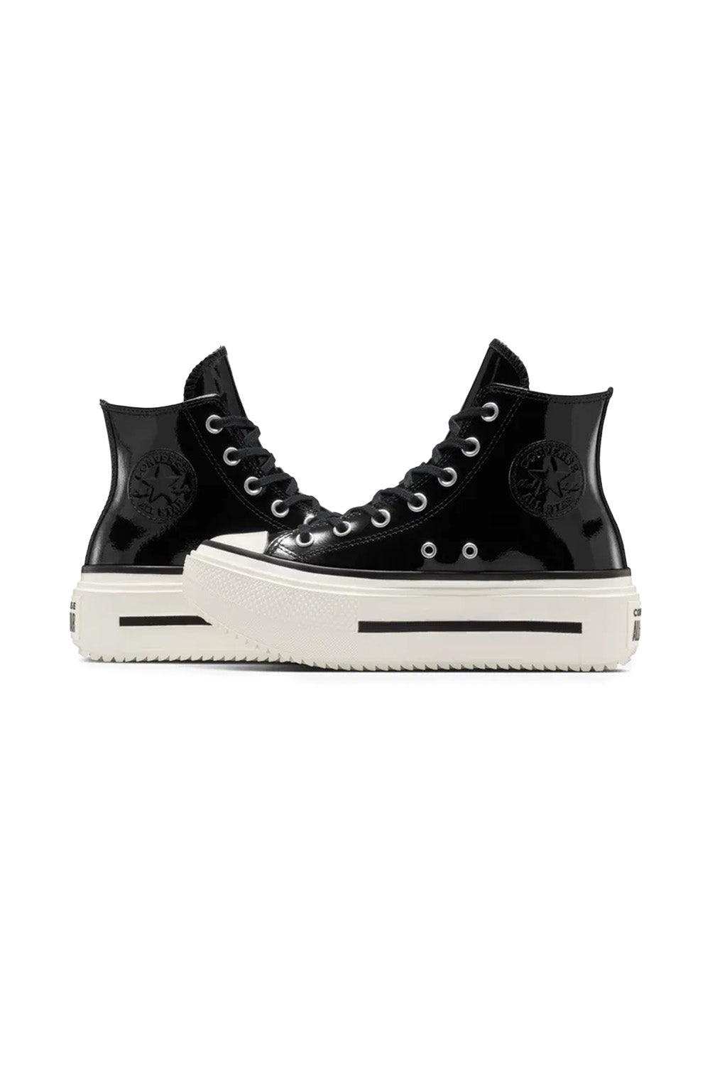 Converse-Chuck Taylor All Star Lift Double Stack Platform Siyah Kadın Rugan Bot-Bot-3-Milagron.com
