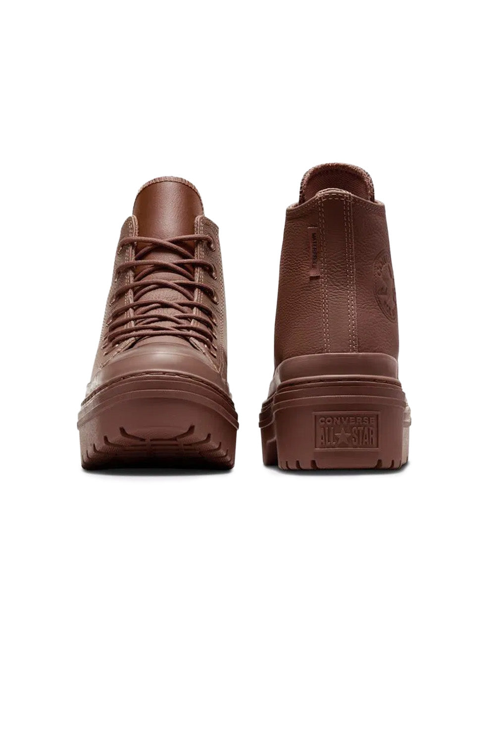Converse-Chuck Taylor All Star Lugged Heal Platform Kahverengi Kadın Deri Bot-Bot-7-Milagron.com