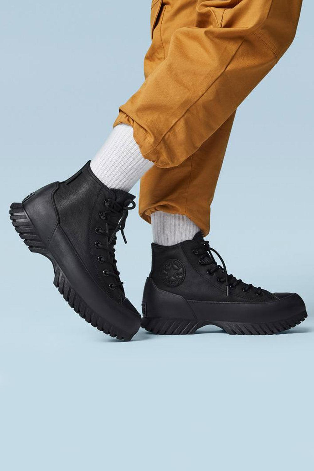 Converse-Chuck Taylor All Star Lugged Winter 2.0 Black/Black/Bold Mandarin-Bot-2-Milagron.com