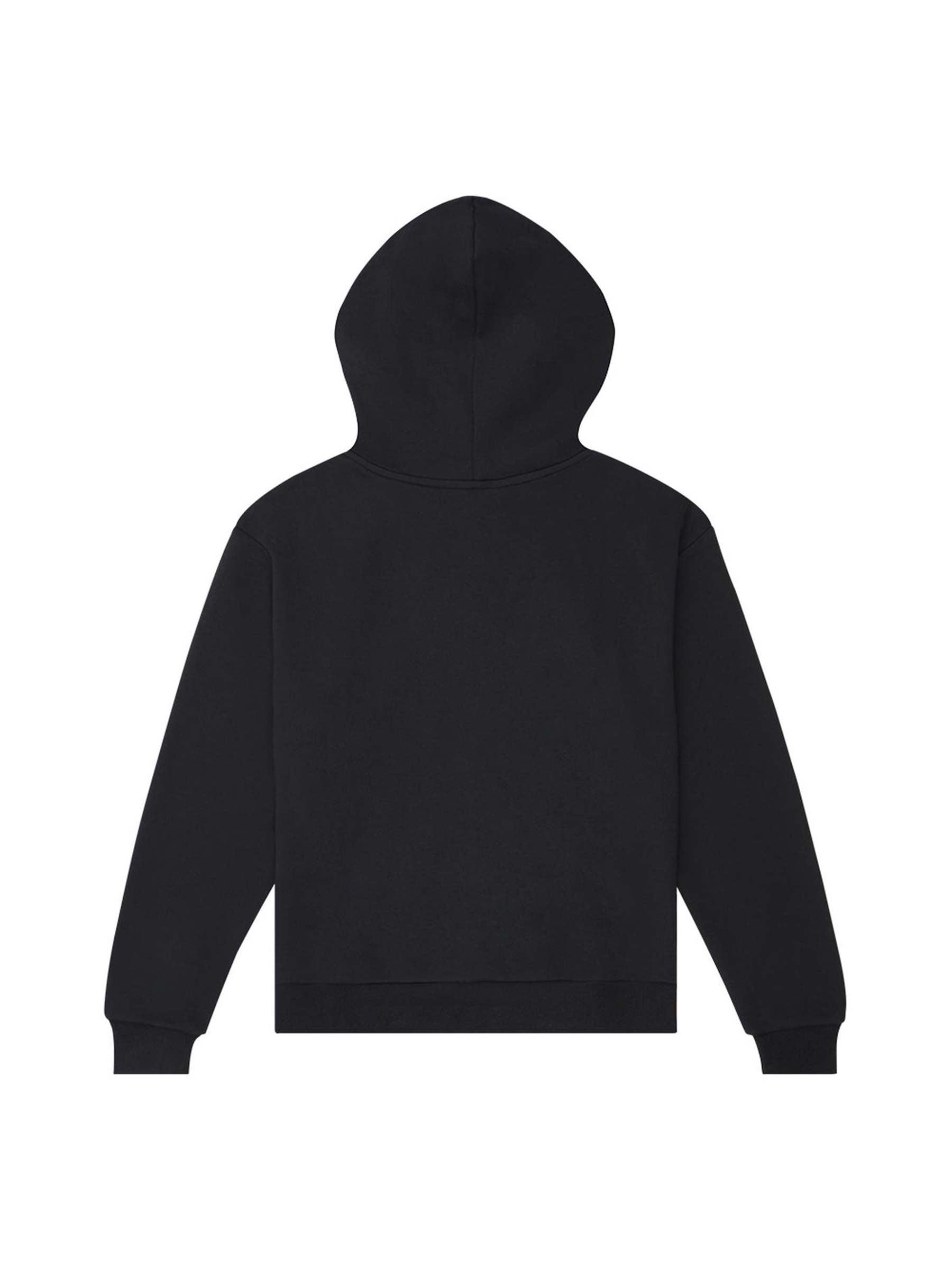 Converse-Embroidered Star Chevron PO Hoodie Black-Sweatshirts & Hoodies-2-Milagron.com