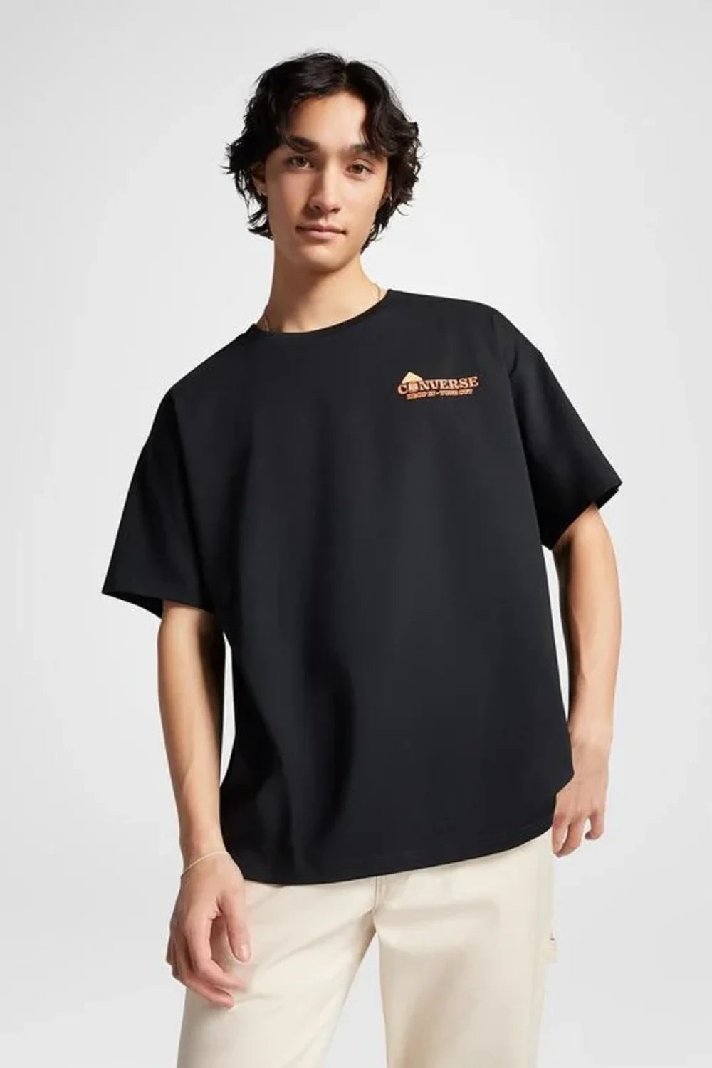 Converse-Mushroom Cottage T-Shirt Black-T-Shirts-1-Milagron.com