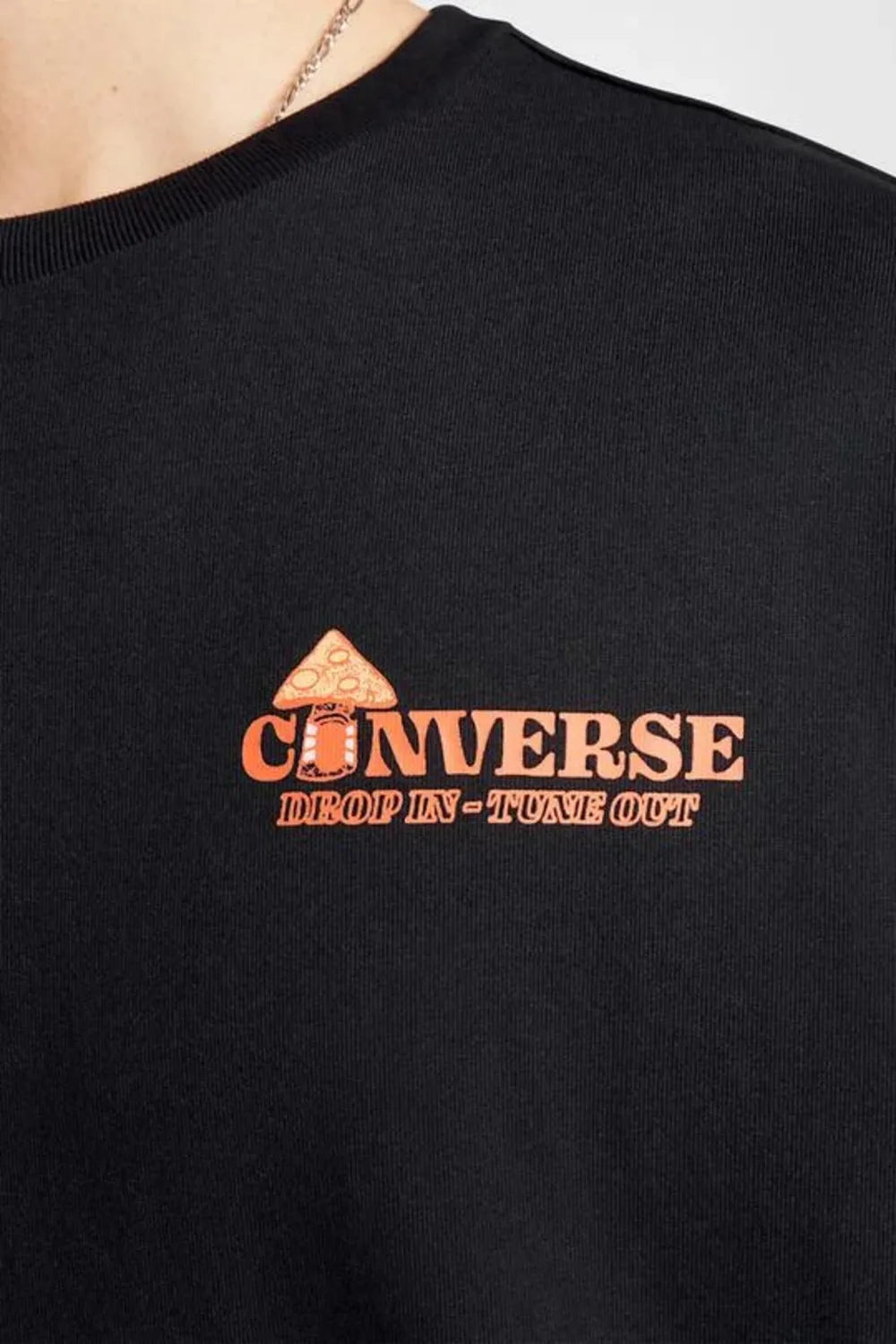 Converse-Mushroom Cottage T-Shirt Black-T-Shirts-3-Milagron.com