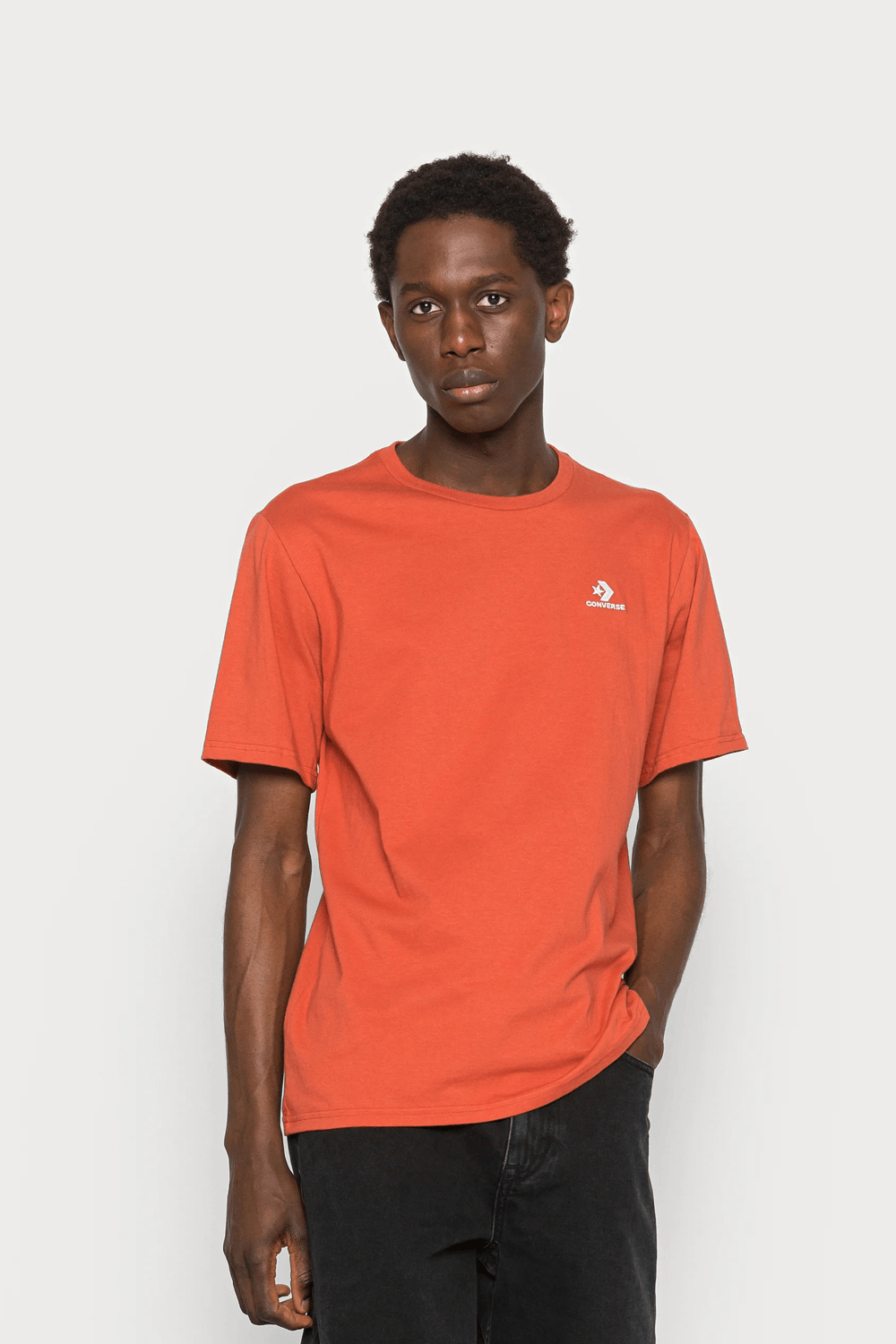 Converse-Star Chevron Left Chest Tee Fire Opal-T-Shirts-1-Milagron.com