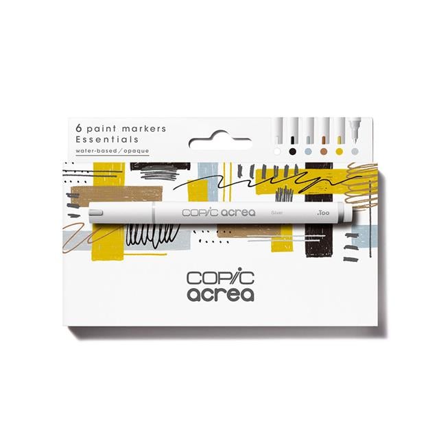 Copic-Acrea Paint Marker Set Of 6 Essentials Colors-Çizim Kalemi-1-Milagron.com