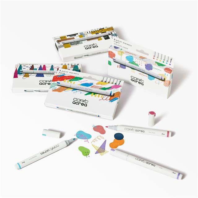 Copic-Acrea Paint Marker Set Of 6 Light Colours-Çizim Kalemi-5-Milagron.com