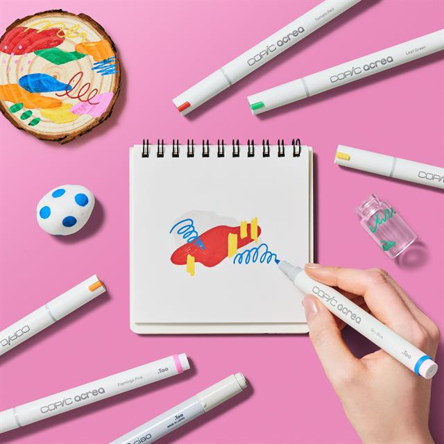 Copic-Acrea Paint Marker Set Of 6 Light Colours-Çizim Kalemi-6-Milagron.com