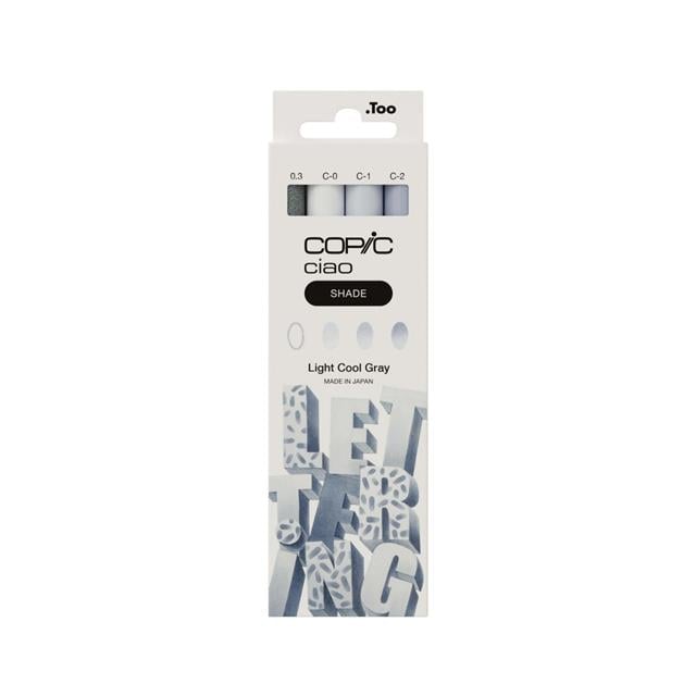Copic-Ciao 4lü Shade Set Light Cool Grey-Kalem Seti-1-Milagron.com