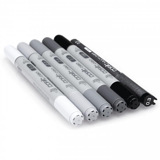 Copic-Ciao Marker Çizim Kalemi 5+1 Set Grey Tones-Çizim Kalemi-2-Milagron.com