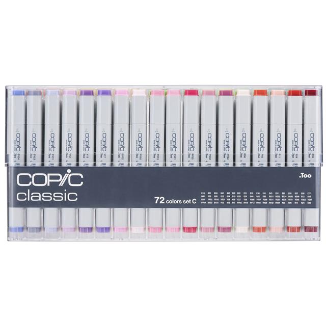 Copic-Copic Classic çift Uçlu 72'li çizim Kalemi Seti C-Çizim Kalemleri-1-Milagron.com