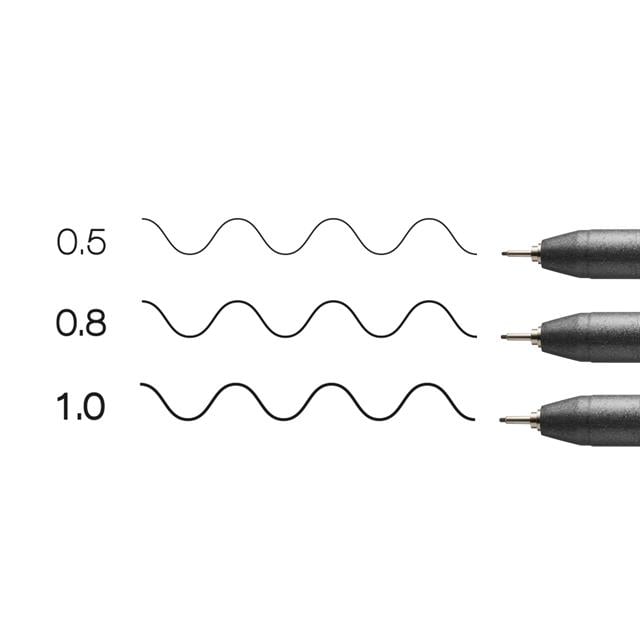 Copic-Copic Multiliner 3'lü Siyah Set Broad-Kalem Seti-4-Milagron.com