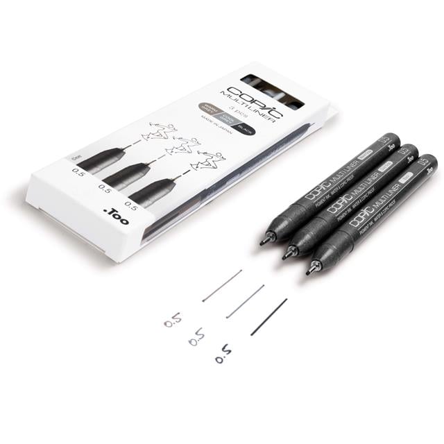 Copic-Copic Multiliner Classic Color 3'lü Set-Kalem Seti-3-Milagron.com