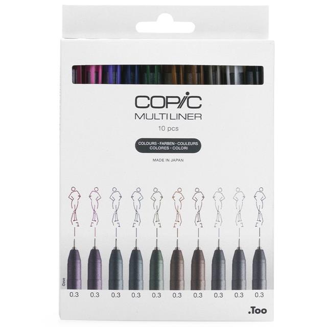 Copic-Copic Multiliner Classic Color 10'lu Kalem Seti-Kalem Seti-1-Milagron.com