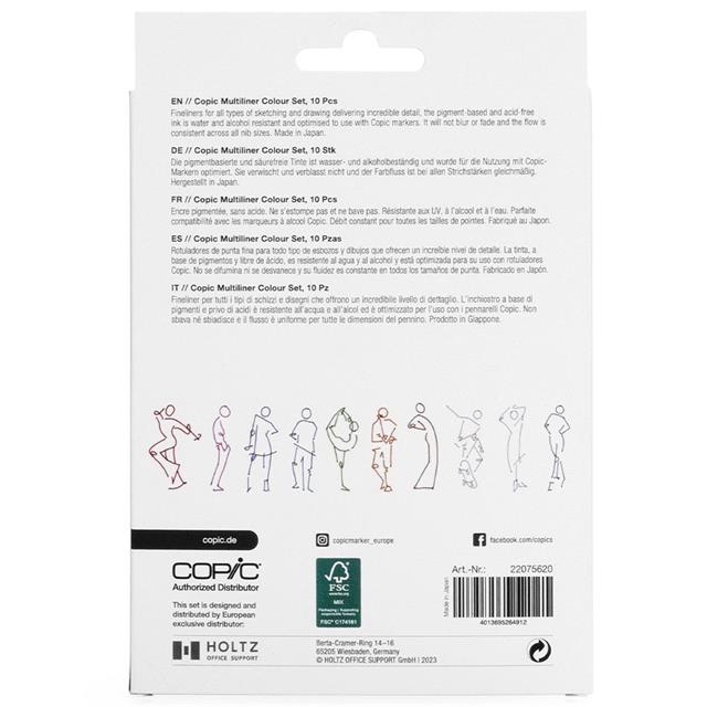Copic-Copic Multiliner Classic Color 10'lu Kalem Seti-Kalem Seti-2-Milagron.com