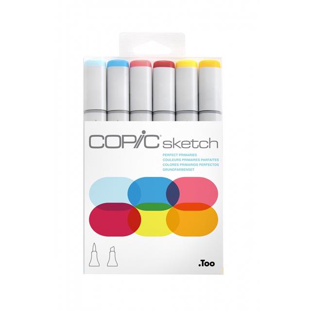 Copic-Copic Sketch 6lı Set Perfect Primaries-Kalem Seti-1-Milagron.com