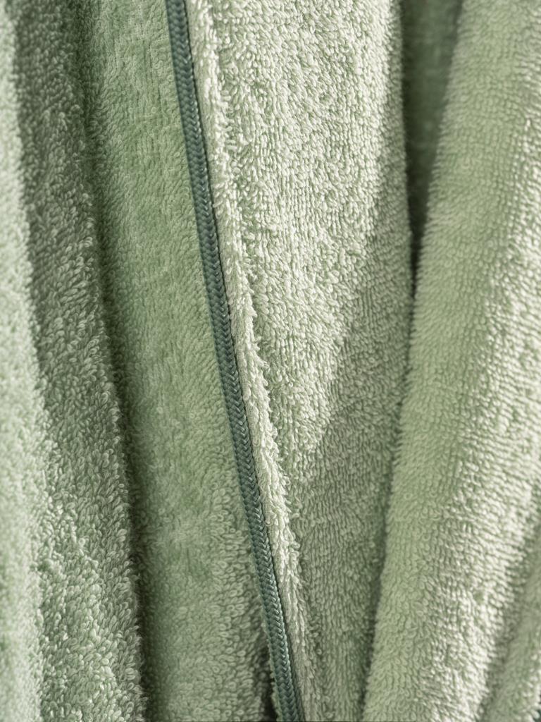 Cotton Box-%100 Pamuk Deluxe Single Bornoz Seti Yeşil M-Bornoz Seti-2-Milagron.com