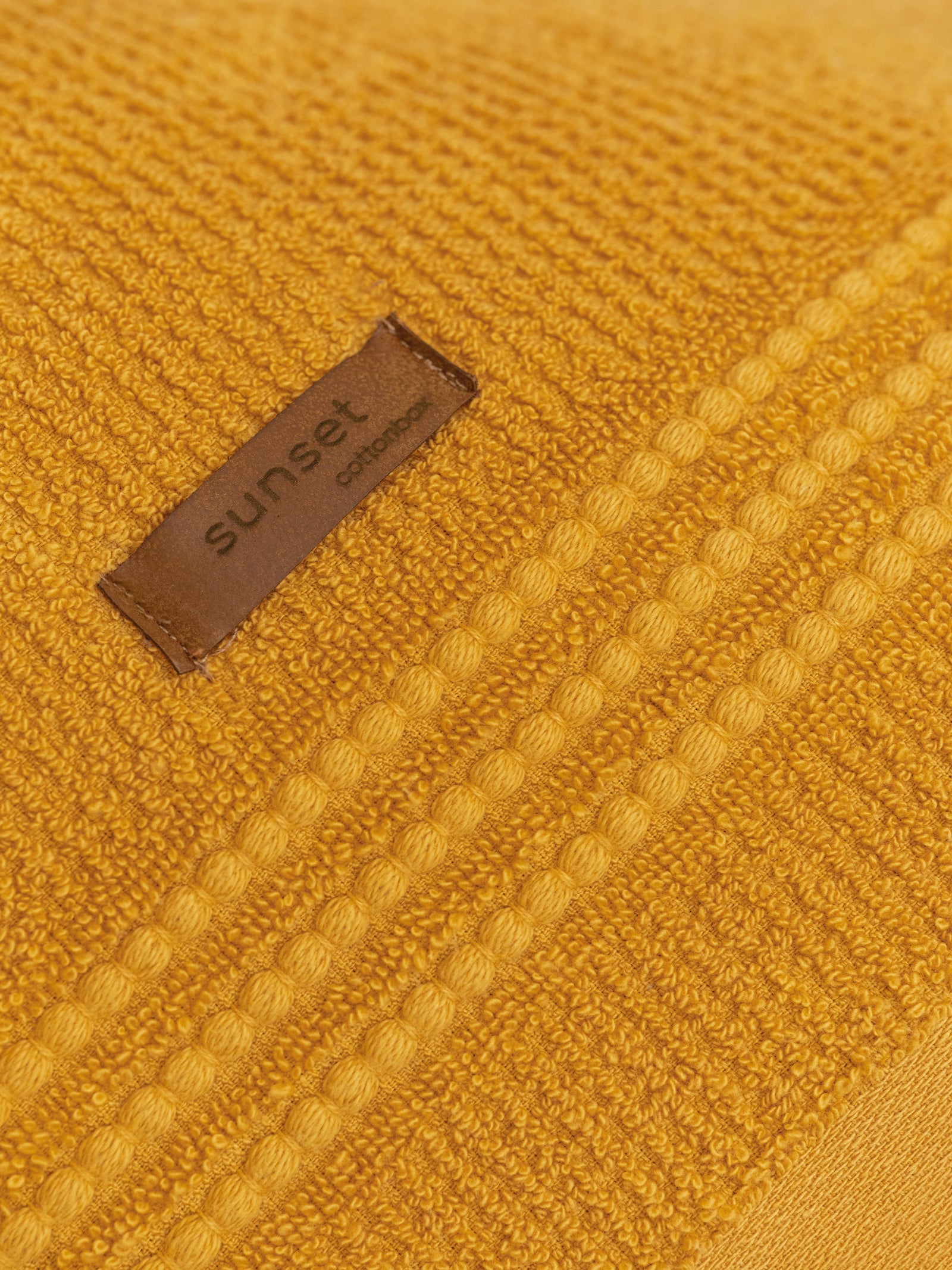 Cotton Box-%100 Pamuk Wellness Havlu Seti Sunset Sarı-Havlu Seti-2-Milagron.com