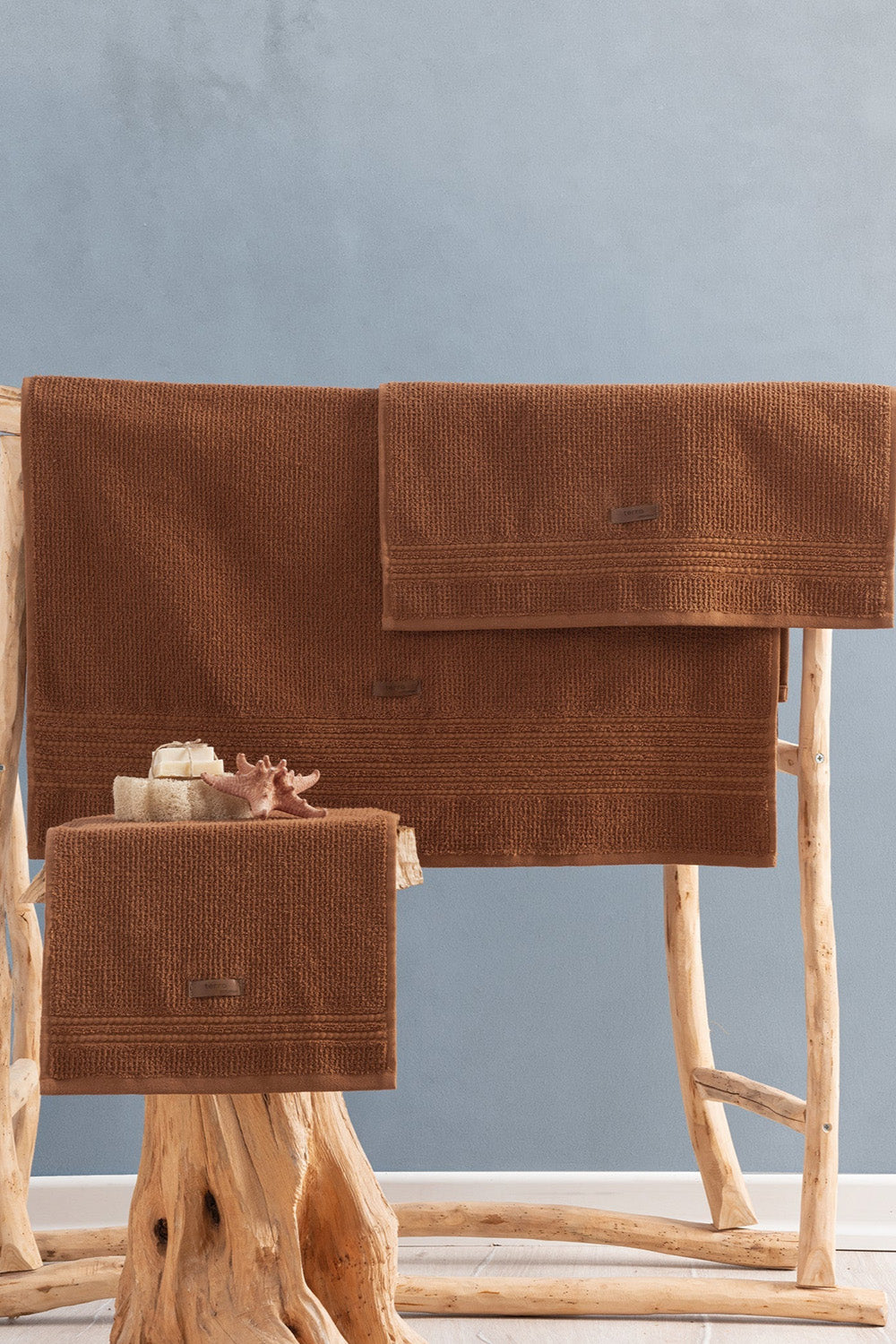 Cotton Box-%100 Pamuk Wellness Havlu Seti Terra Toprak-Havlu & Havlu Setleri-1-Milagron.com