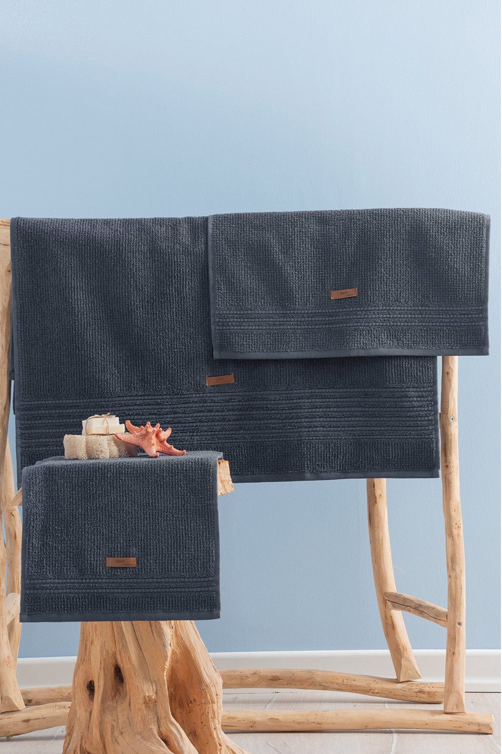 Cotton Box-%100 Pamuk Wellness Havlu Seti Zen Antrasit-Havlu & Havlu Setleri-1-Milagron.com