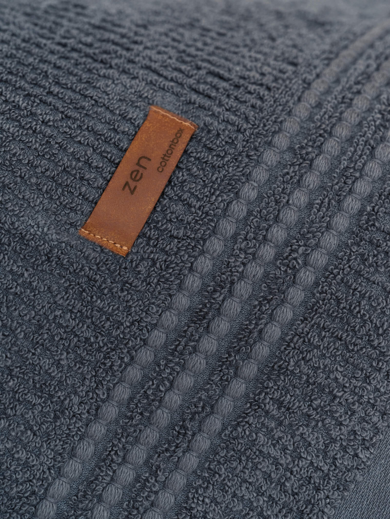 Cotton Box-%100 Pamuk Wellness Havlu Seti Zen Antrasit-Havlu Seti-2-Milagron.com