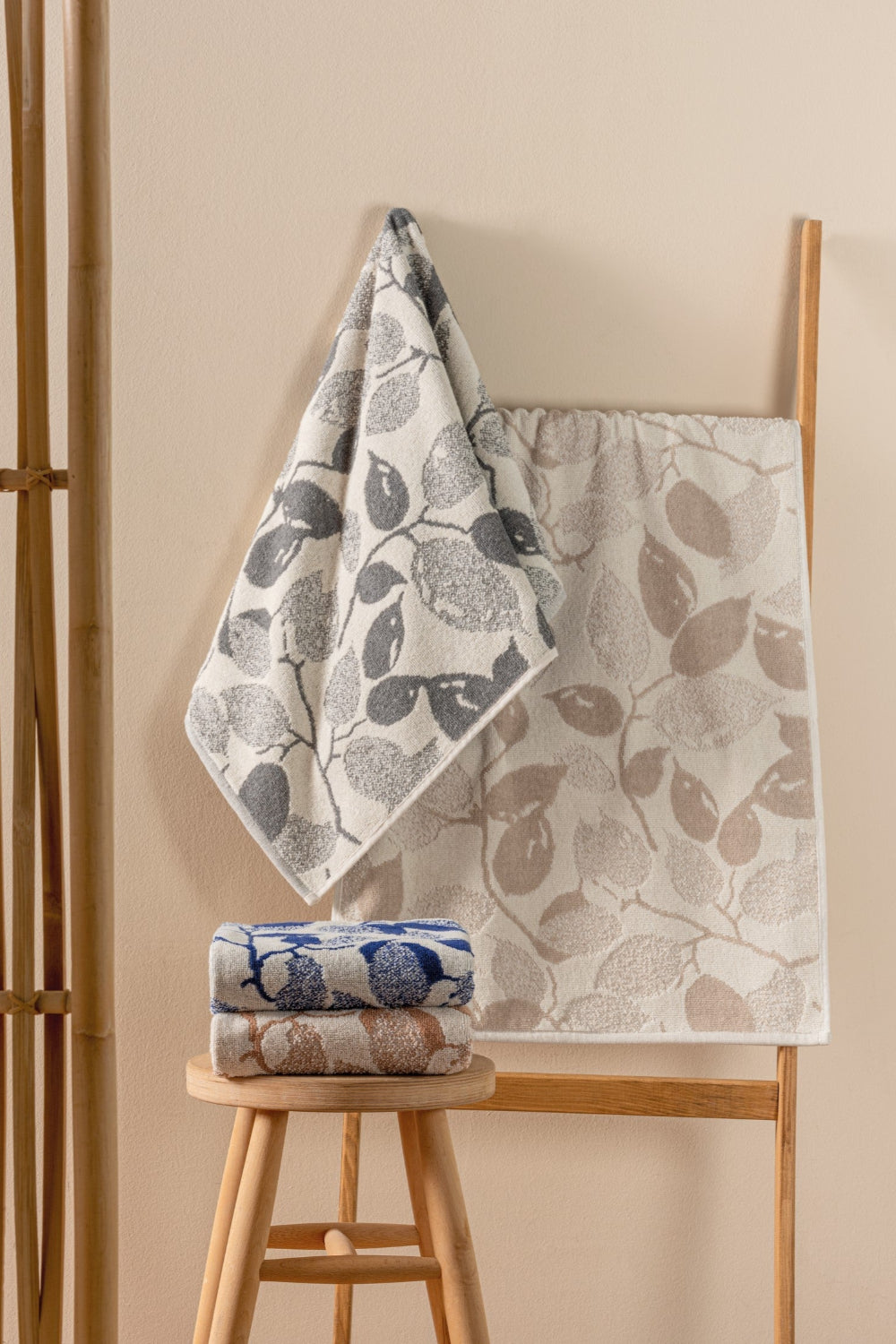 Cotton Box-4'lü Jakarlı İskandinav Havlu Seti Kelda 50x90-Havlu Seti-1-Milagron.com